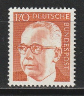 Bund Michel 731 Bundespräsident Gustav Heinemann ** - Unused Stamps