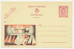 Publibel - Postal Stationery Belgium 1946 Shirt - Tie - Dog - Ric And Rac - Costumi