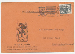 Firma Briefkaart Amsterdam 1940 - Boekhandel Israel - Amfibie - Unclassified