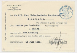 Fiscaal / Revenue - 10 C. Noord Holland - 1932 - Fiscali