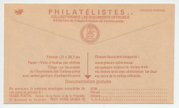 Postal Cheque Cover France Printing Press - Stamps - Official Document - Other & Unclassified