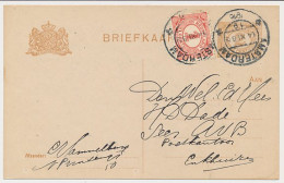 Briefkaart G. 88 A I / Bijfrankering Amsterdam - Enkhuizen 1916 - Interi Postali