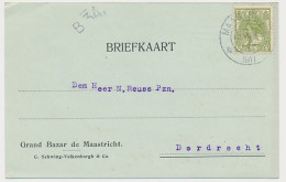 Firma Briefkaart Maastricht 1917 - Grand Bazar - Non Classés