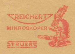 Meter Cut Denmark 1963 Microscope - Reichert - Autres & Non Classés