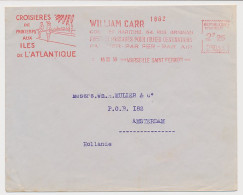 Meter Cover France 1939 Spring Cruises To The Atlantic Islands - Other & Unclassified