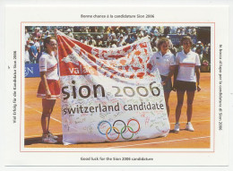 Postal Stationery Switzerland 1998 Tennis - FED Cup - Olympic Candidate Sion - Andere & Zonder Classificatie