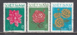 Vietnam Nord 1974 - (2) Flowers, Mi-nr. 756/58, Used - Viêt-Nam