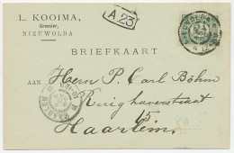 Firma Briefkaart Nieuwolda 1906 - Grossier - Ohne Zuordnung