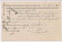 Briefkaart G. 23 Particulier Bedrukt Steyl - Belgie 1889 - Postal Stationery