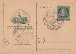 Berlin Mi Nr.76 Ganzsache - Einweihung Luftbrückendenkmal 10.07.1951 - Glocke Links - Postkaarten - Gebruikt