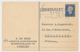 Briefkaart G. 299 Particulier Bedrukt Utrecht - Belgie 1950 - Postwaardestukken