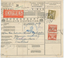 Em. Duif Expresse Pakketkaart Tilburg - Duitsland 1943 - Ohne Zuordnung