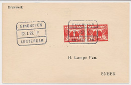 Treinblokstempel : Eindhoven - Amsterdam F 1927 ( Z.o.z ) - Zonder Classificatie