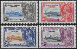 1935 Gilbert And Ellice Silver Jubilee 4v. MNH SG N. 36/39 - Sonstige & Ohne Zuordnung