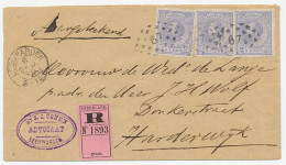 Em. 1872 Aangetekend Leeuwarden - Harderwijk  - Covers & Documents