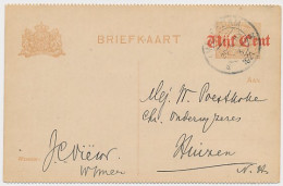 Briefkaart G. 107 B I Amsterdam - Huizen 1921 - Postwaardestukken