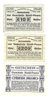 *notgeld   Austria Stadl-paura Serie Compleet  1008.1b  Cat Val  3 Euro - Austria