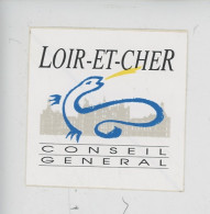 Autocollant "Loir & Et Cher" Conseil Général - Salamandre Crachant Du Feu - Other & Unclassified