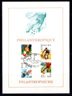 BE   2039 - 2042   ---   Feuillet  --  Philantropie : Sports  --  Obl  1er Jour - 1981-1990