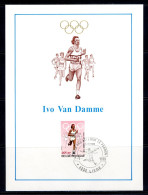 BE   1974   ---   Feuillet  --  Yvo Van Damme  --  Obl  1er Jour Liège - 1971-1980