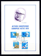 BE   1884 - 1887   ---   Feuillet  --  Action Européenne  --  Obl  1er Jour Sclessin - 1971-1980