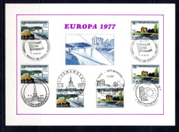 BE   1853 - 1854  ---   Feuillet  --  Europa : Paysages : La Gileppe Et L'Yser --  Obl  1er Jour - 1971-1980