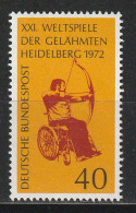 Bund Michel 733 Weltspiele Der Gelähmten Heidelberg ** - Unused Stamps