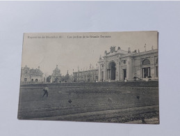 P1 Cp Bruxelles/Exposition De Bruxelles 1910. Les Jardins De La Grande Terrasse. - Expositions Universelles