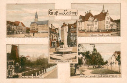 73752777 Castrop-Rauxel Marktbrunnen - Hoehere Stadtschule - Zeche Graf Schwerin - Castrop-Rauxel