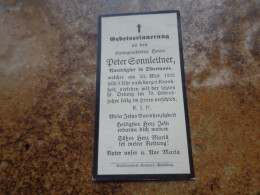 Doodsprentje/ Sterbekarte    1932   Herrn  Peter Sonnleitner  79 Jahre - Godsdienst & Esoterisme