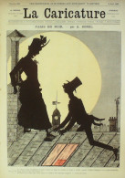 La Caricature 1885 N°293 Paris En Noir Profils Nocturnes Sorel - Revistas - Antes 1900