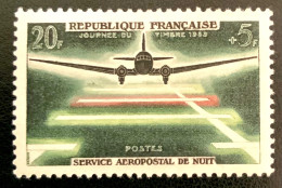 1959 FRANCE N 1196 JOURNÉE DU TIMBRE SERVICE AÉROPOSTAL DE NUIT - NEUF** - Nuevos