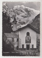 Courmayerur , Notre Dame De Guerison Mt. 1436,con Sfondo Monte Bianco - Viaggiata  1954 - (1337) - Otros & Sin Clasificación