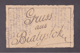 Pologne Guerre 14-18 Carte Avec Paillettes Gruss Aus Bialystok écrite Par Berker Inf. Regt. 150 (59935) - Poland