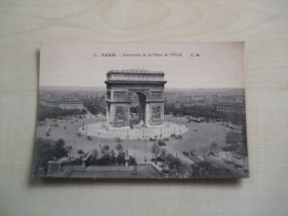 Carte Postale Ancienne PARIS Panorama De La Place De L'étoile - Markten, Pleinen