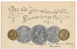 24- Monnaies Allemandes  " En Relief" - Voeux - Coins (pictures)