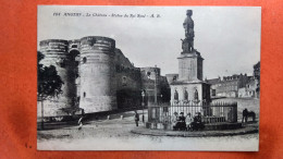 CPA (49) Angers. Le Château Et La Statue Du Roi René.   Animation  (7A.n°243) - Angers