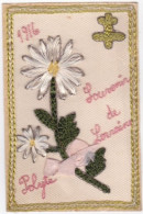24-5308 : CARTE BRODEE  SUR FRANCHISE MILITAIRE  SERVICE DES TROUPES EN CAMPAGNE.  SOUVENIR DE LORRAINE 1916. POLYTE - Embroidered