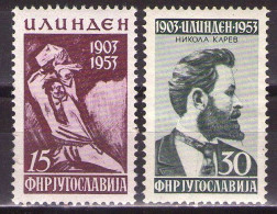 Yugoslavia 1953 - Illinden Uprising - Mi 731-732 - MNH**VF - Unused Stamps