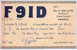 Ad9058 - FRANCE - RADIO FREQUENCY CARD   - 1947 - Radio