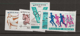 1964 MNH South Korea Mi 457-61 Postfris** - Corée Du Sud