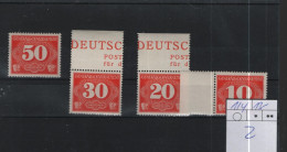 Deutsches Reich  Michel Kat.Nr. GG Postfr/** Z 1/4 - Besetzungen 1938-45