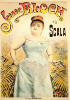 CPM-Affiche Jeanne BLOCH à LA SCALA Chanteuse Populaire Spectacle Cabaret Affiche De Ch. Levy - Cabarets