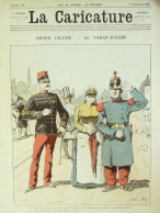 La Caricature 1885 N°298 Amour Jaloux Caran D'Ache Gino Job De Galifet Paar Luque Caran D'Ache - Tijdschriften - Voor 1900