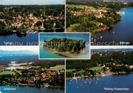 73752435 Starnbergersee Mit Tutzing Bernried Seeshaupt Poecking Possenhofen Und  - Starnberg