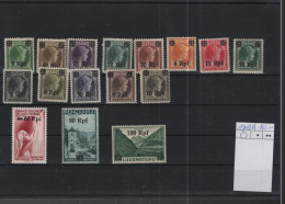 Deutsches Reich  Michel Kat.Nr. Luxemburg Postfr/** 17/32 - Occupazione 1938 – 45