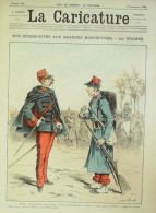 La Caricature 1885 N°299 Réservistes En Manoeuvres Draner Gino Robida Job - Magazines - Before 1900