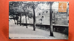 CPA (49) Angers. Entrée Du Château Et Promenade . (7A.n°249) - Angers