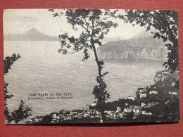 Cartolina - Sant'Agata Sui Due Golfi - Panorama - Veduta Di Sorrento - 1917 - Napoli (Napels)