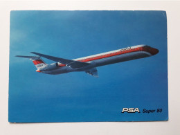 Pacific Southwest Airlines Super MD 80, Airline Issued Card - 1946-....: Modern Era